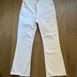 Madewell Women's Cali Demi-Boot White Jeans-Size 30